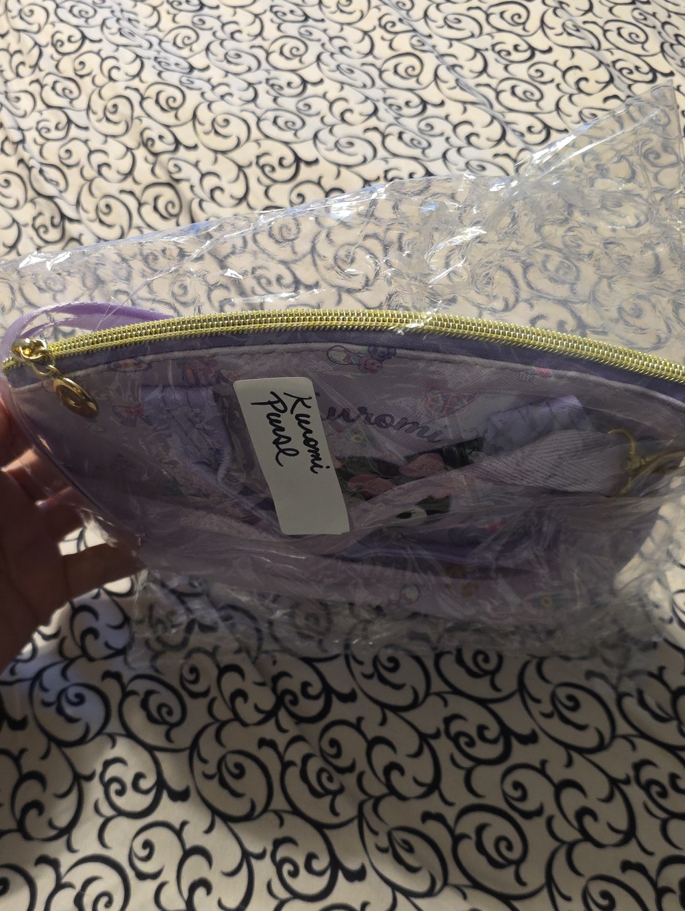 Kuromi Purse Lavender Kids Handbag Shoulder Bag 6x9" - Picture 3 of 3
